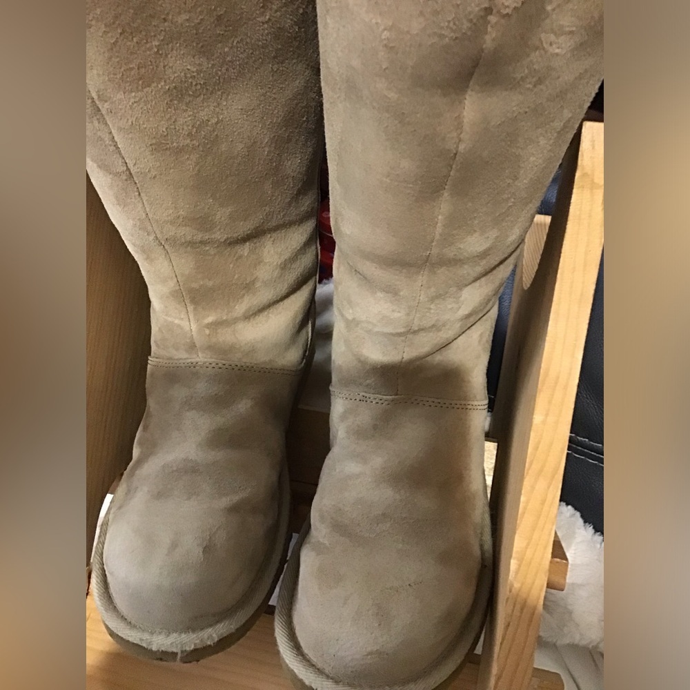 UGG Classic Beige Suede Boots